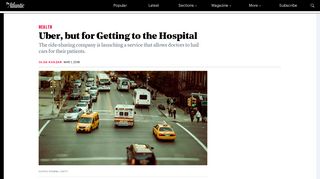Uber Health Lets Doctors Call Cars for Their Patients - The Atlantic