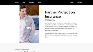 Partner Protection Insurance from AXA | Uber