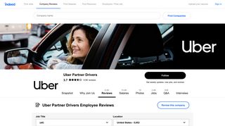 Working at Uber Partner Drivers in New York, NY: 201 Reviews ...