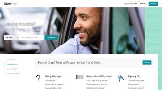 For Partners - Help | Uber