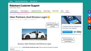 2018 Uber Partners And Drivers Login - Uber Dashboard Login