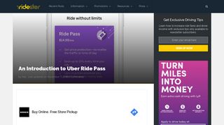 An Introduction to Uber Ride Pass: A Rideshare Subscription ...