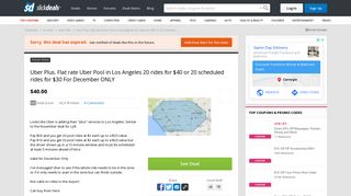 Uber Plus. Flat rate Uber Pool in Los Angeles 20 rides for $40 or 20 ...
