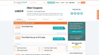 Uber Promo Codes - Save $32 with Feb. 2019 Coupons, Coupon Codes