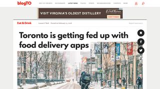 Toronto is getting fed up with food delivery apps - blogTO