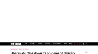 Uber is shutting down its on-demand delivery service, UberRush - The ...