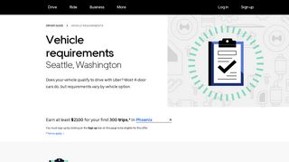 Vehicle Requirements in Seattle | Uber