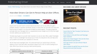 How Uber Drivers Can Get In-Person Help at Uber Offices ...