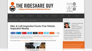 Uber & Lyft Inspection Forms: Free Vehicle Inspection Nearby