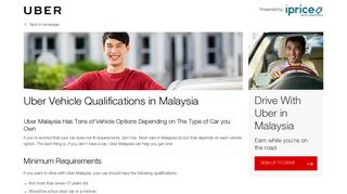 Drive with Uber Malaysia | Uber Car Requirements in Malaysia