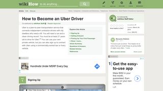 How to Become an Uber Driver (with Pictures) - wikiHow