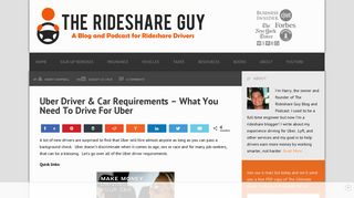 Uber Driver & Car Requirements - What You Need To Drive For Uber