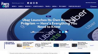 Uber Rewards - The Points Guy
