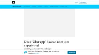 Does “Uber app” have an uber user experience? – UX Collective