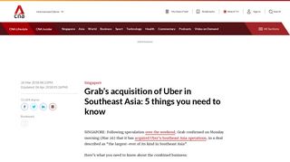 Grab acquires Uber in Southeast Asia: What you need to know ...