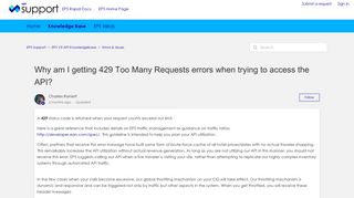 Why am I getting 429 Too Many Requests errors when trying to access ...
