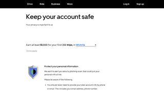 Privacy | Phishing Scam | Uber