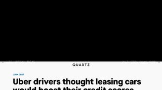 Uber drivers hoped leasing cars from Xchange would boost their credit ...
