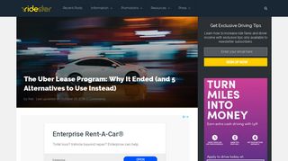 The Uber Lease Program: Why It Ended (and 5 Alternatives to Use)