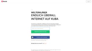 ENDLICH ÜBERALL INTERNET AUF KUBA - stern - Blendle