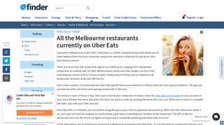 List of all the Melbourne restaurants on Uber Eats | finder.com.au