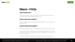 Miami FAQs – Uber Eats