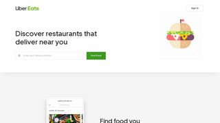 Your Favorite Restaurants, Delivered Fast | Download Uber Eats ...