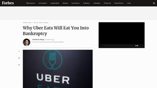 Why Uber Eats Will Eat You Into Bankruptcy - Forbes