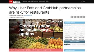 Why Uber Eats and GrubHub partnerships are risky for restaurants