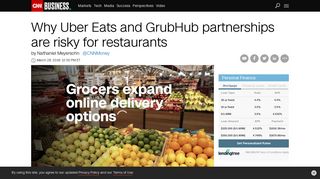Why Uber Eats and GrubHub partnerships are risky for restaurants