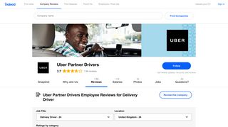 Working as a Delivery Driver at Uber Partner Drivers: Employee ...
