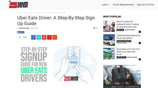 Uber Eats Driver: A Step-By-Step Sign Up Guide | The Awkward Driver