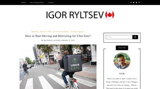 How to Start Driving and Delivering for Uber Eats? - Igor Ryltsev