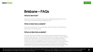 Brisbane FAQs – Uber Eats