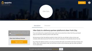 Uber Eats bike delivery jobs in New York City - AppJobs