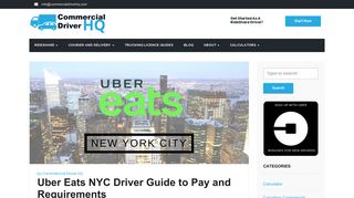 Uber Eats NYC Driver Guide to Pay and Requirements