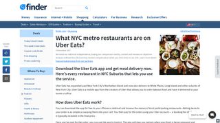 List of all NYC Suburbs restaurants on Uber Eats | finder.com