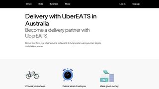 Become a delivery partner in Australia with Uber Eats | Uber