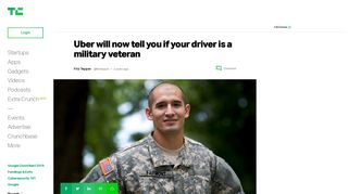 Uber will now tell you if your driver is a military veteran | TechCrunch