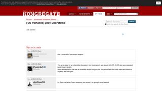 play uberstrike discussion on Kongregate