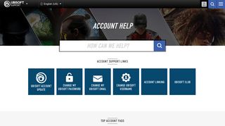 Account Help - Ubisoft Support