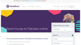 Send Money to Pakistan | Online Money Transfer | WorldRemit