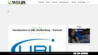 Introduction to UBL NetBanking – Tutorial | Web.pk