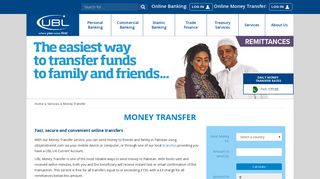 UBL UK NetRemit. money transfers to Pakistan. Send money to ...