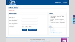 your Password - Welcome to United Bank UK - Online Remittance