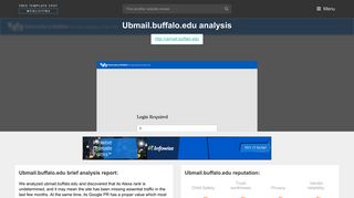 Ubmail Buffalo. UBITName Login: Authentication Required ( Password ...