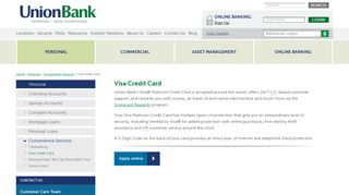 Visa Credit Card - Union Bank