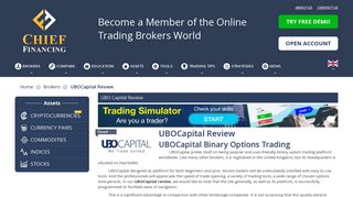 UBOCapital review | Find out about UBOCapital binary options trading.