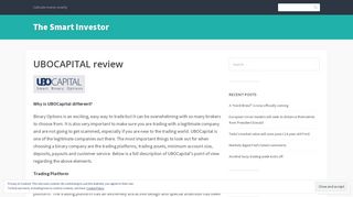 UBOCAPITAL review – The Smart Investor