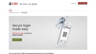 Access App: Secure login made easy | UBS Financial intermediaries